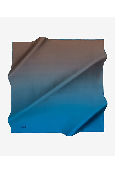 Aker Шарф з візерунком у вигляді пензликів, 90x90, шовк Тівіл