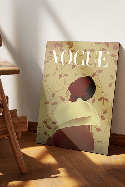 Cadran Ιστορικές εκδόσεις του περιοδικού Vogue Πίνακας Mdf με πλαίσιο
