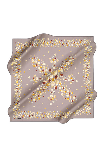 Aker 90x90 Taşlanmış Ipek Krep Saten