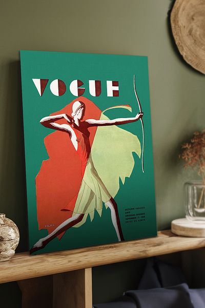 Cadran Ιστορικές εκδόσεις του περιοδικού Vogue Πίνακας Mdf με πλαίσιο