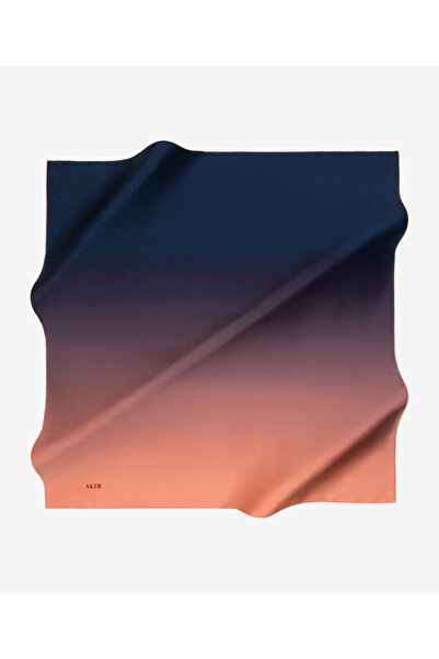 Aker Шарф з візерунком у вигляді пензликів, 90x90, шовк Тівіл