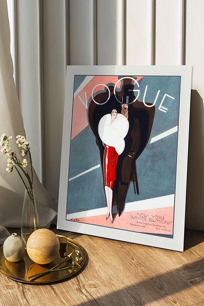 Cadran Ιστορικές εκδόσεις του περιοδικού Vogue Πίνακας Mdf με πλαίσιο