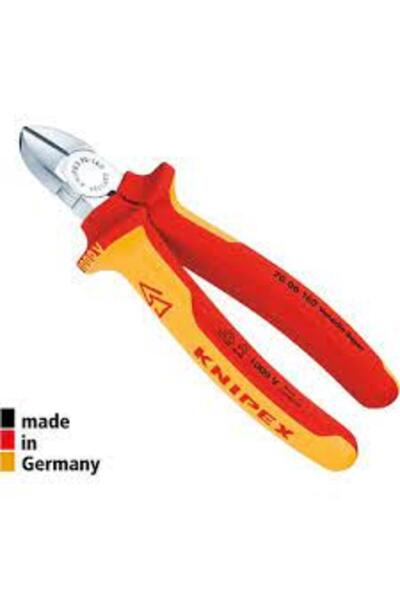Knipex 7006180 Elektrikçi Yan Keski 180mm 1000 Volt