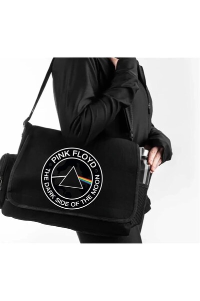 STİLLEX Pink Floyd Symbol Special Design Baskılı Postacı Çantası