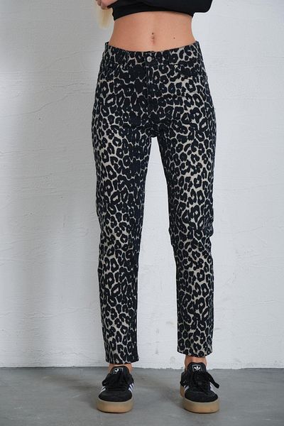 Maule High Waist Stretchy Skinny Mom Jeans - Patterned Women's Jeans @Cremona