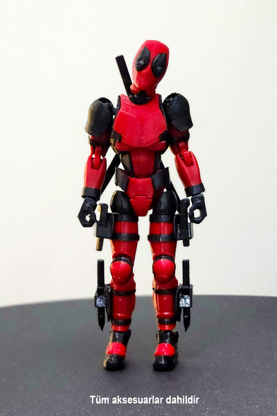 Suelo Butik Titan 13 Premium Deadpool Tüm Eklemleri Hareketli Aksiyon Figürü Robot Dummy Robot Figür Oyuncak T13