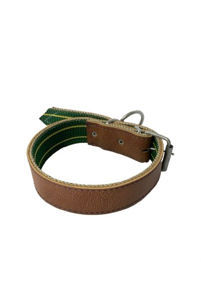 Sürmeli Tasma Neck Leather Woven Dog Collar - 70/4 Column Mixed