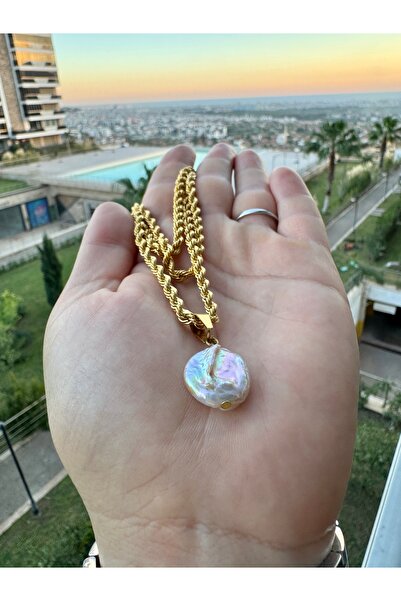 İnci Barok İnci Kolye Ucu Ve Kum İnci