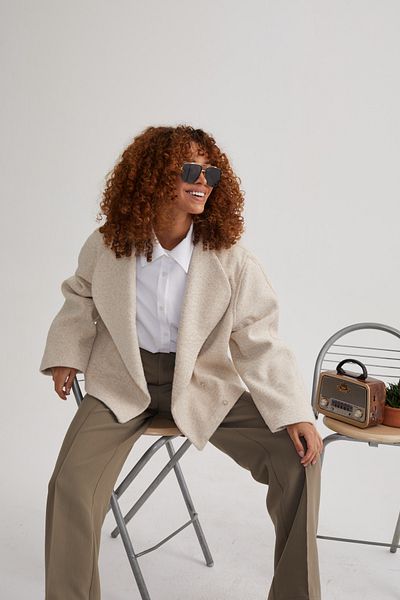Perryes Quline Women's Short Stamp Coat