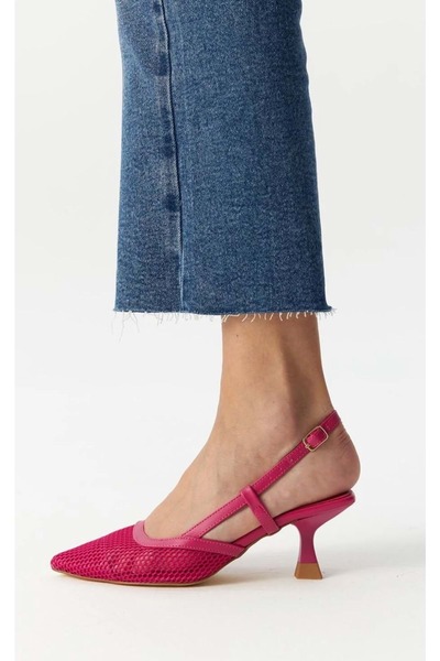 KCMN Feles Short Heeled Mesh Women's Shoes PINK