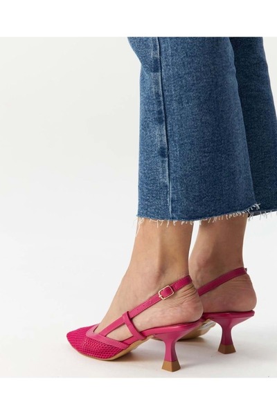 KCMN Feles Short Heeled Mesh Women's Shoes PINK