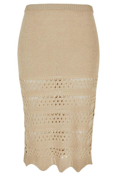 Urban Classics Damen Ladies 3/4 Crochet Knit Skirt