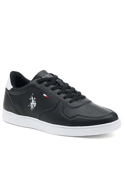 U.S. Polo Assn. ΒΑΣΗ. Ανδρικά αθλητικά παπούτσια Polo Assn Thunder ΜΑΥΡΟ-ΛΕΥΚΟ