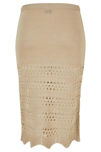 Urban Classics Damen Ladies 3/4 Crochet Knit Skirt
