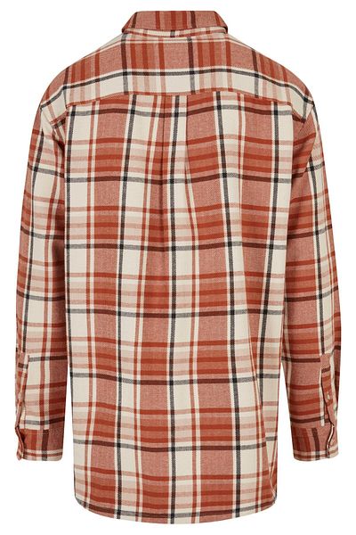 Urban Classics Herren Long Oversized Checked Leaves Shirt