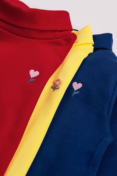 Harika KIDS Комплект от 3 основни бодита за момичета