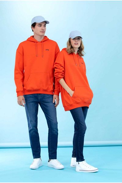 U.S. Polo Assn. Hanorac de bază unisex oversize cu glugă cu 3 fire