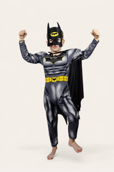 SEDİRLİ زي باتمان العضلي للأطفال للموسم الجديد زي البطل الخارق العضلي مع قناع...