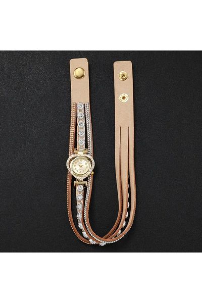 FASHION Fashionable and Mystic Heart Shaped Quartz Watch - Pearl Detail, Wrap Fashion Set