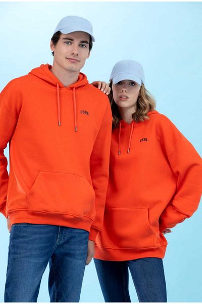 U.S. Polo Assn. Hanorac de bază unisex oversize cu glugă cu 3 fire