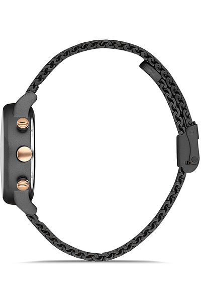 DAVID GUNER Black Dial Women's Watch with Black Coating Dg-8322Lc-G2E