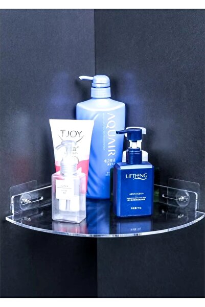 Pleksi Marketi PLEKSİ KÖŞE DUVAR RAFI 20X20CM--2 ADET