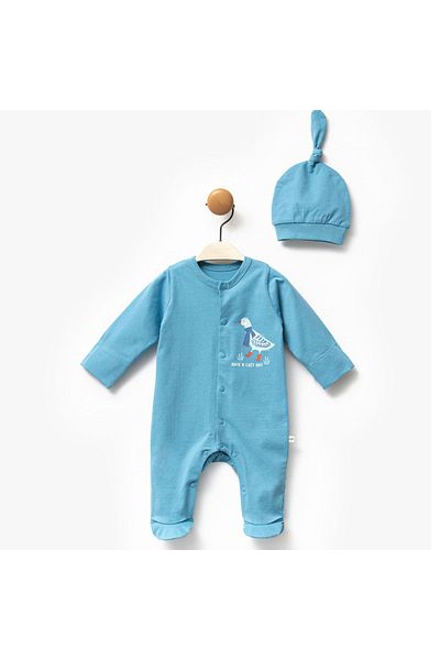 BEREKET BABY 0-6 Months Baby Romper and Hat Set - Bereket Baby