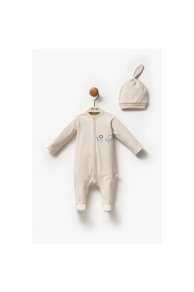 BEREKET BABY 0-6 Months Baby Romper and Hat Set - Bereket Baby