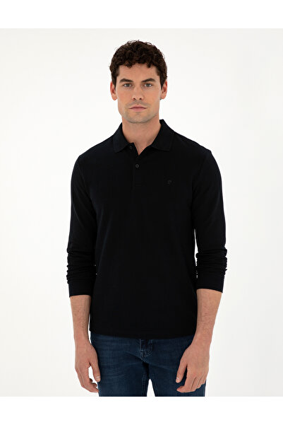 Pierre Cardin Μαύρο Slim Fit Basic Φούτερ 50294438-VR046