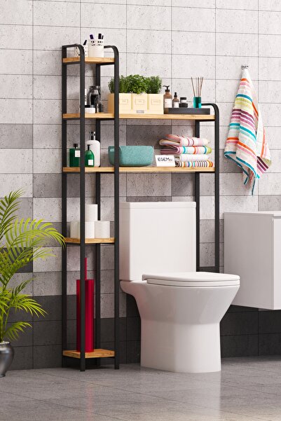 ODİNA Wc Arkası çok amaçlı Banyo Düzenleyici Klozet Rafı Klozet Üstü Raf Ve fırçalık Havluluk