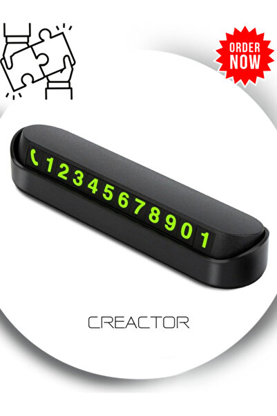 CREACTOR Araç Park Numaratör Numaratik Parktel Numaralık Park Tel Fosforlu 1107