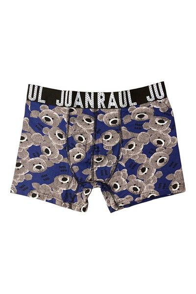 Juan Raul Gray Teddy Bear Patterned 95% Cotton 5% Elastane- Db208