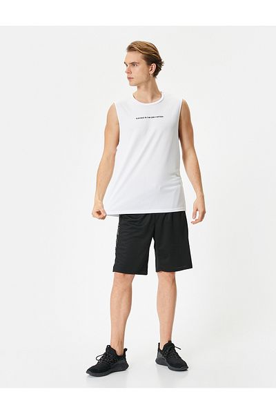 Koton Sport-Tanktop mit Slogan-Print und Rundhalsausschnitt