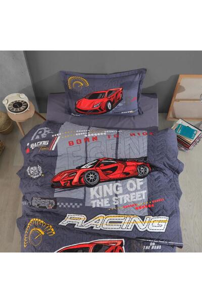 ŞENER HOME Car Patterned Children'S-Teenager's Room Four Seasons Complete Set Single - Clasy Racing Team