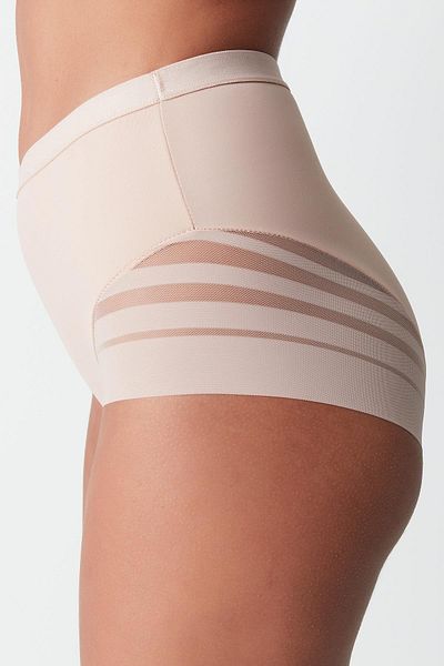 C&City Korsett-Slip mit hoher Taille und Tülldetail - C19301 Nerz