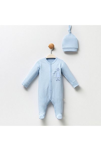 BEREKET BABY 0-6 Months Baby Romper and Hat Set - Bereket Baby