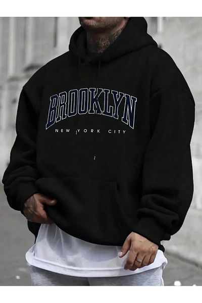 Elfa Tekstil Унисекс суитшърт с щампа Brooklyn New York