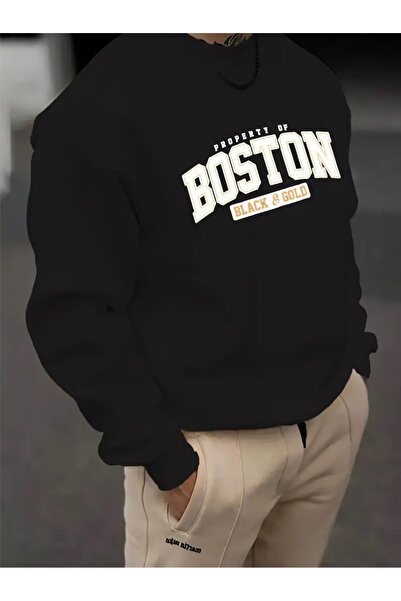 Elfa Tekstil Hanorac unisex pentru ciclism cu imprimeu Boston