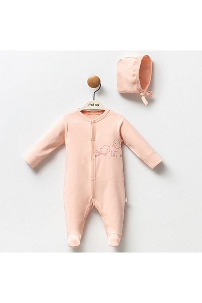 BEREKET BABY Newborn Baby Romper and Hat Set