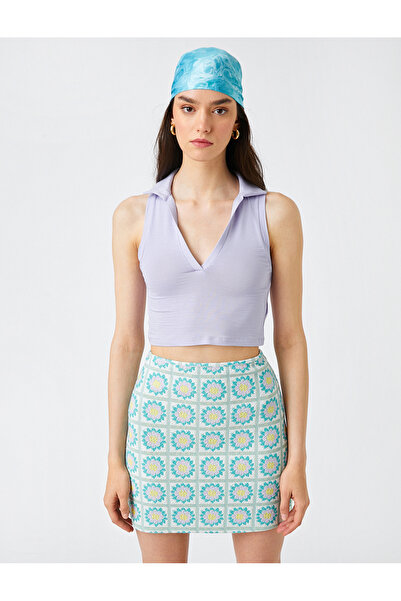 Koton Przycięty kołnierzyk polo dla sportowców