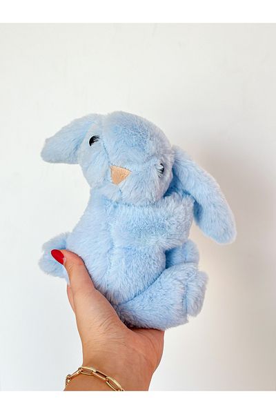 MOISY Hugging Rabbit Ultra Soft Plush (Curtain Accessory) - Blue