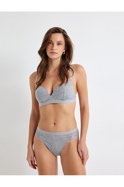 Koton New Season Lace Detailed Brazilian Panties