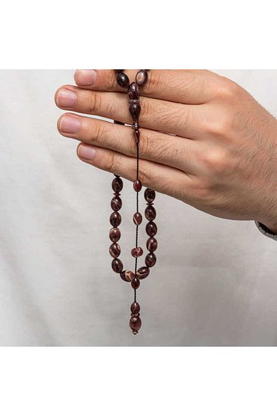 Skygo Pressed Amber Prayer Beads