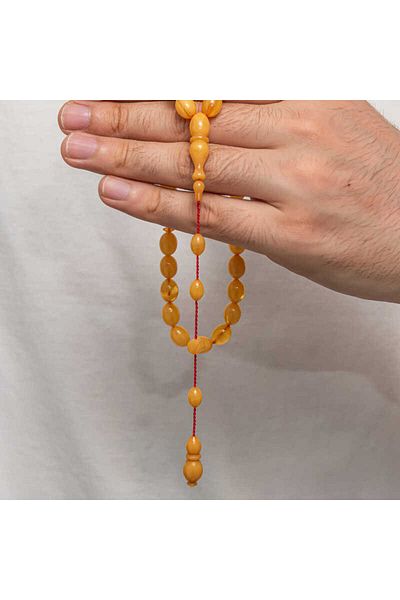 Skygo Pressed Amber Prayer Beads