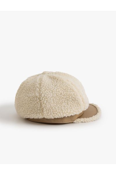 Koton Beige Women's Newsboy Cap