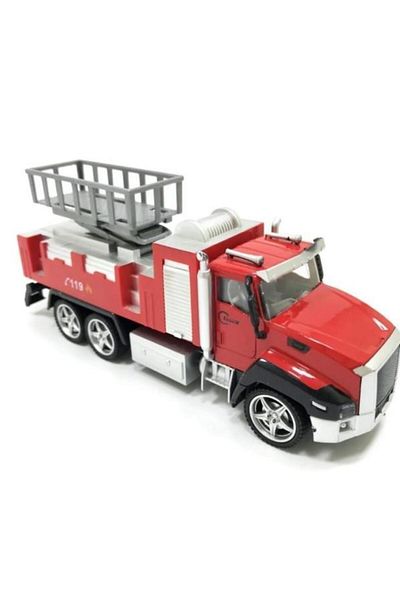 Angoravi Pull and Drop Fire Truck with Lift
