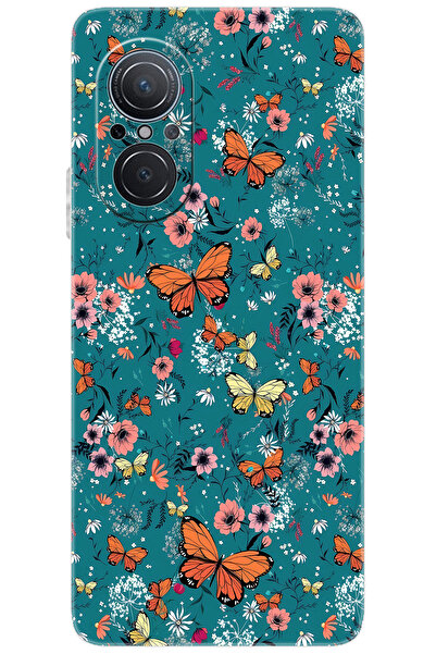 Ceppare Huawei Nova 9 SE (JLN-LX1) Uyumlu Kılıf Desen Baskılı Silikon Kelebek...