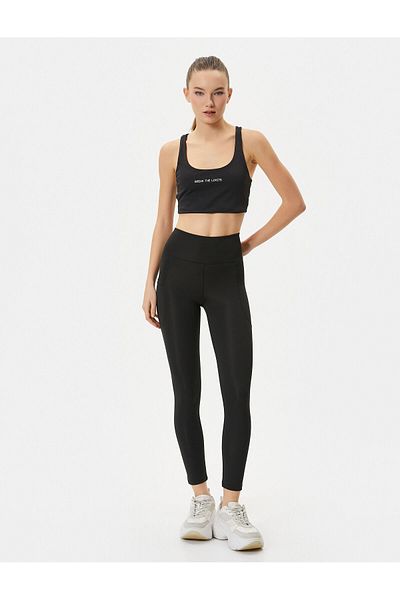 Koton Pocketed Sports Leggings High Waist Slim Fit