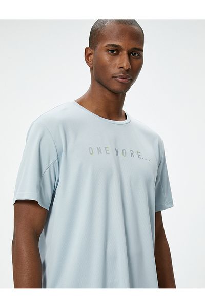 Koton Αθλητικό μπλουζάκι με κοντό μανίκι Crew Neck - Slogan Printed