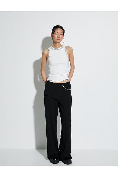 Koton Neckholder-Top mit Metallic-Print